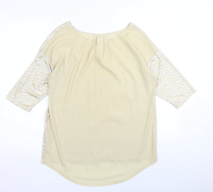 Oasis Womens Gold   Basic T-Shirt Size S