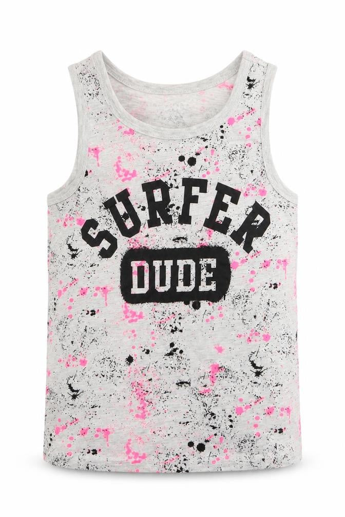 Primark Girls Grey   Basic Tank Size 7-8 Years