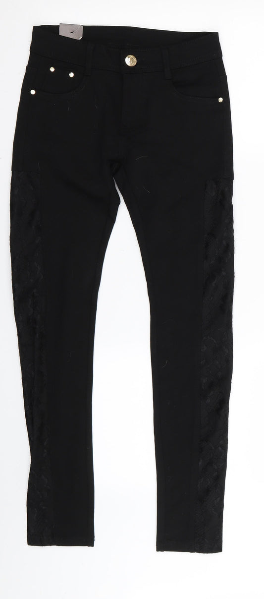 Preworn Womens Black   Jegging Leggings Size 8 L28 in - Stretch waistband