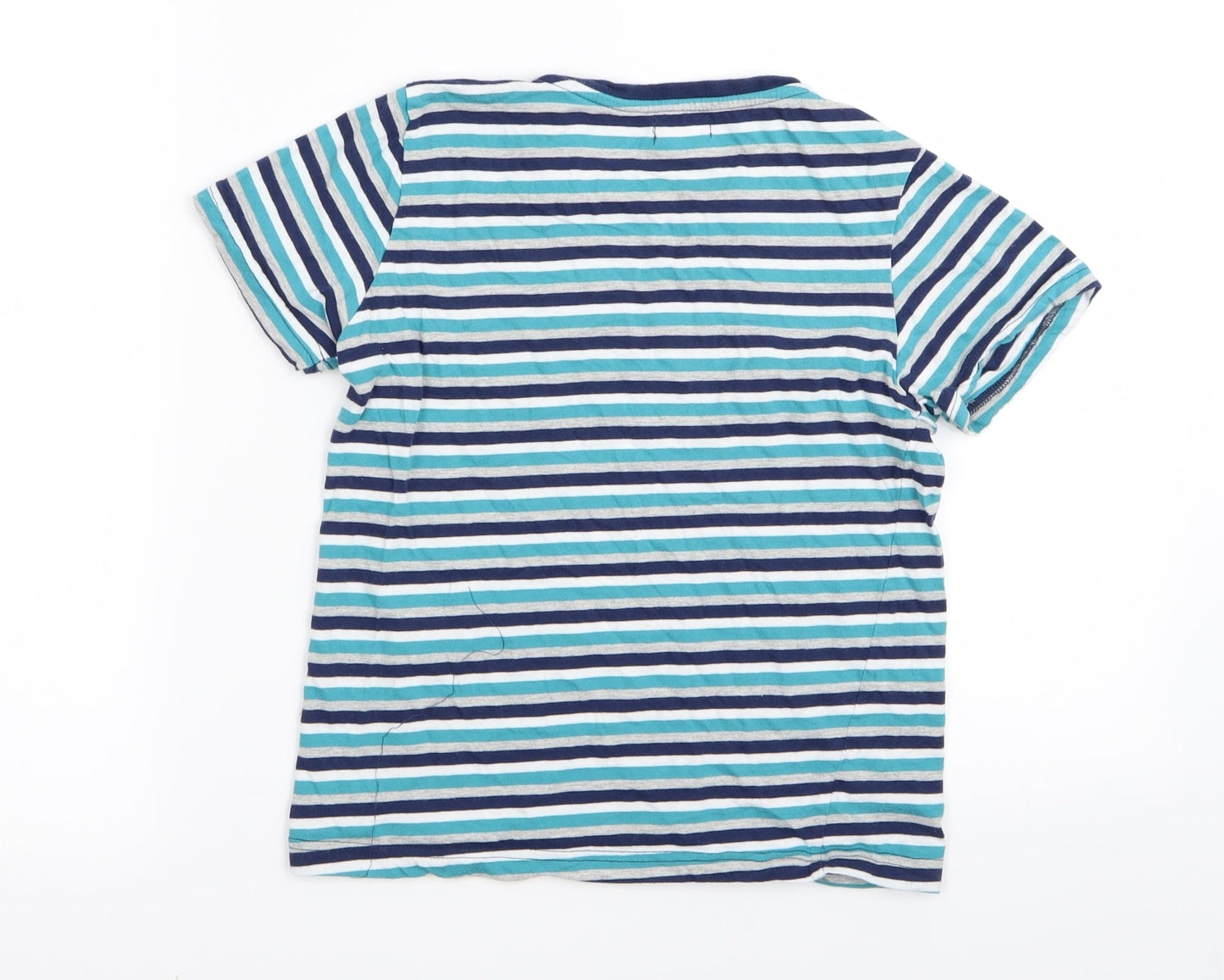 lily&dan Boys Multicoloured Striped  Basic T-Shirt Size 9-10 Years