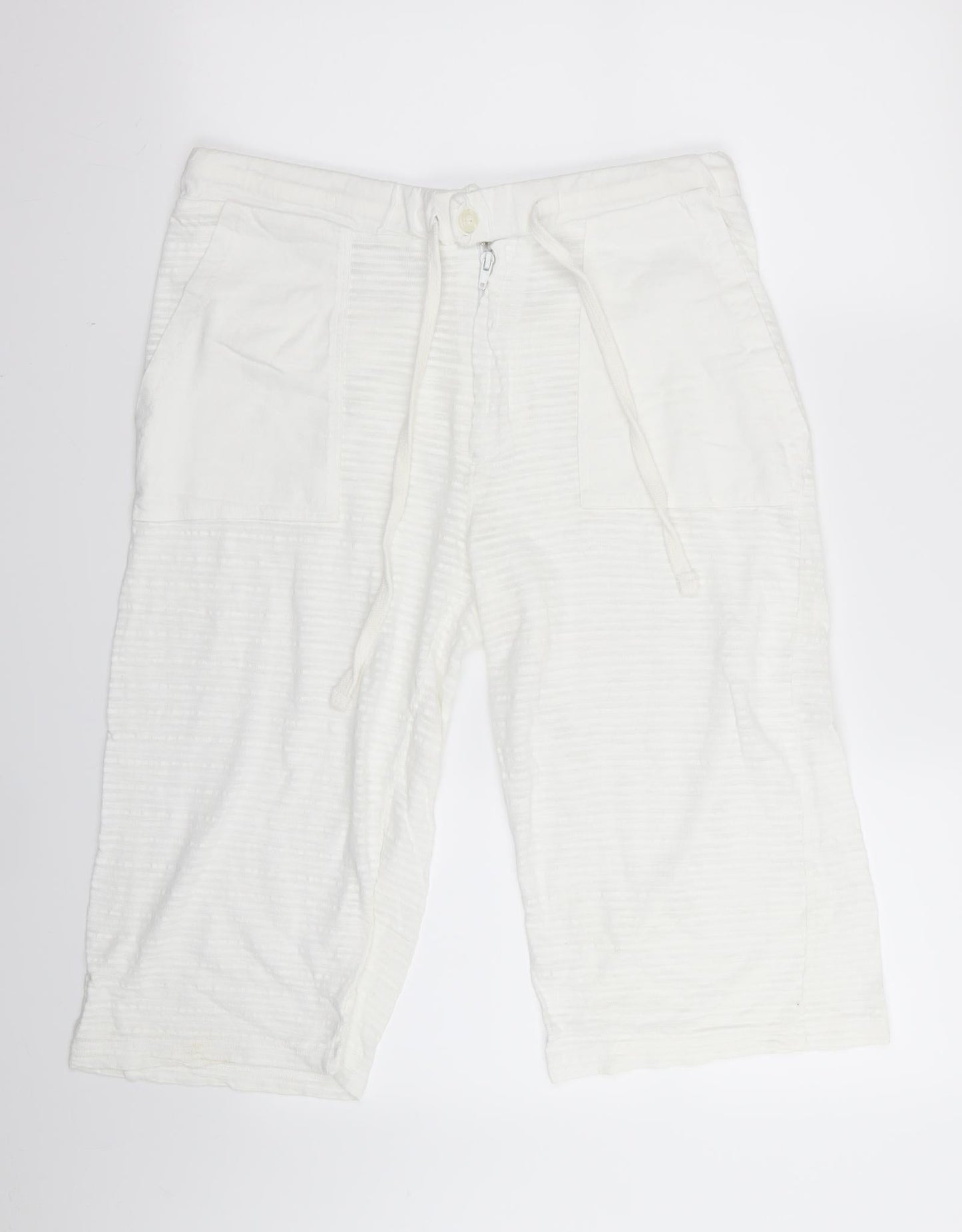 Preworn Womens White   Capri Trousers Size M