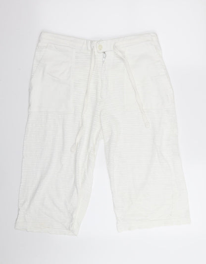 Preworn Womens White   Capri Trousers Size M