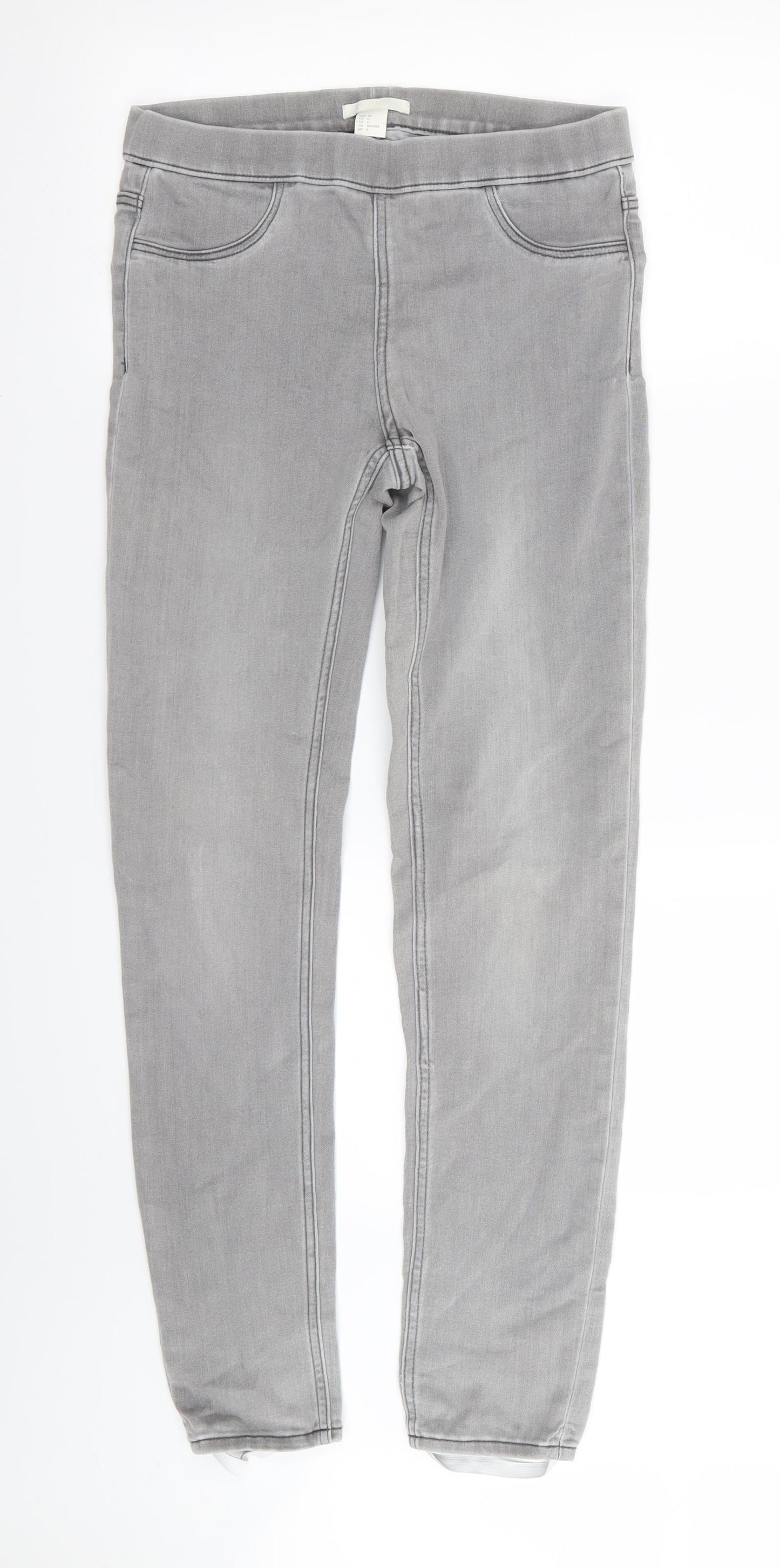 H&M Womens Green   Jegging Leggings  L29 in - Stretch waistband