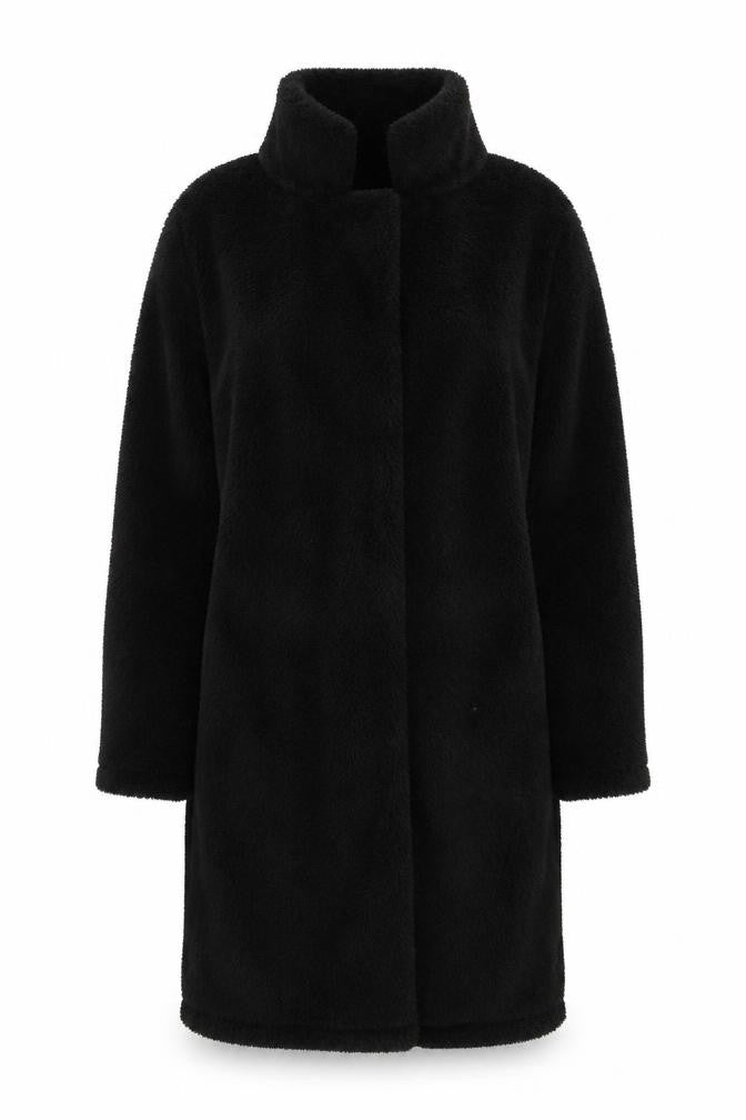 Preworn Womens Black   Overcoat Jacket Size S