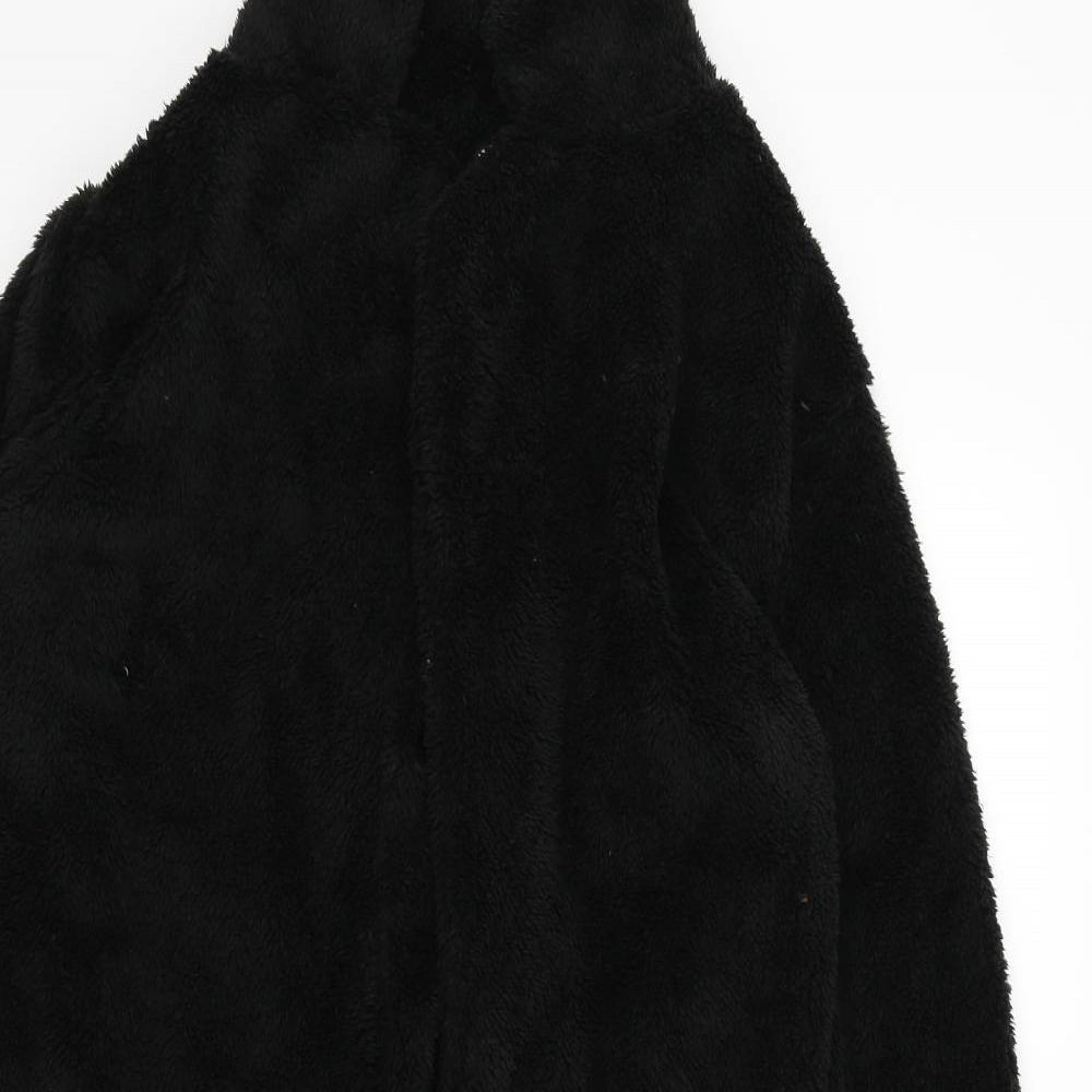 Preworn Womens Black   Overcoat Jacket Size S