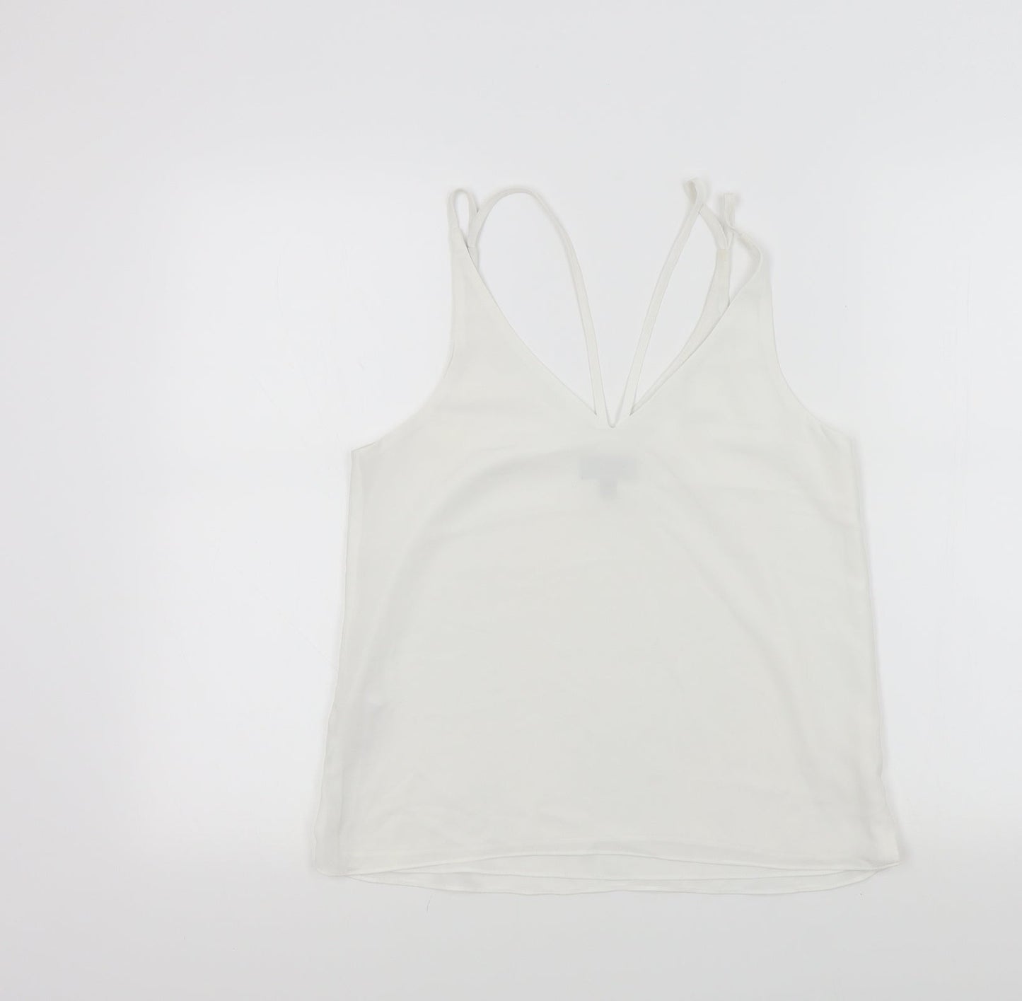 Topshop Womens White Colourblock  Basic Polo Size 8
