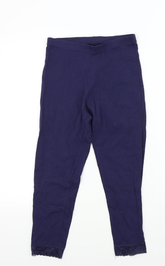 George Girls Blue Colourblock  Jegging Trousers Size 13-14 Years - lace legs