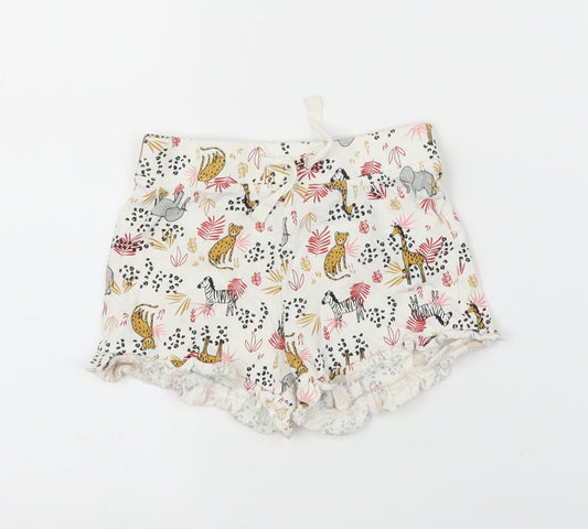 Primark Girls Beige Animal Print  Capri Leggings Size 12-18 Months  - Shorts