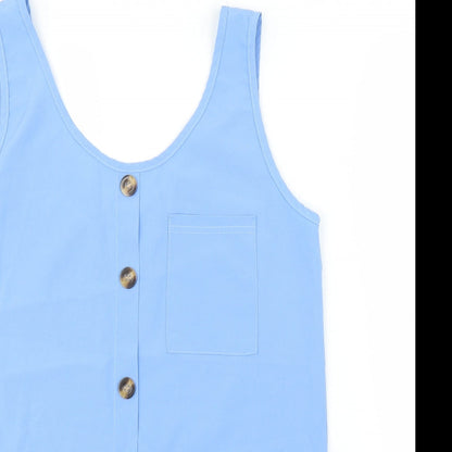 Preloved Preworn Womens Blue   Basic Blouse Size M - Back