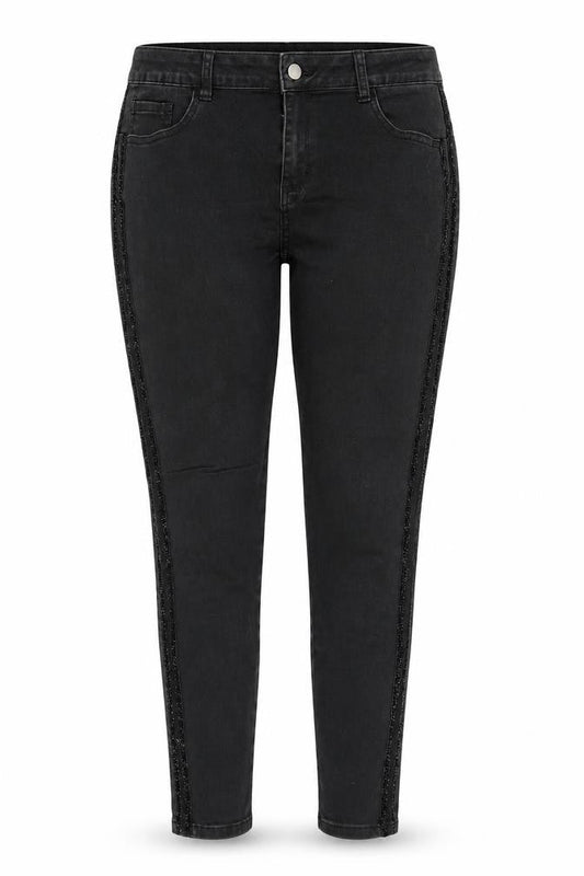 B. You Womens Black  Denim Skinny Jeans Size 14 L26 in
