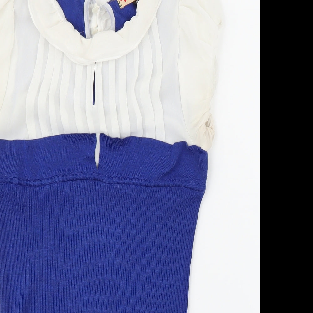 JJ Park Womens Blue   Basic Blouse Size M