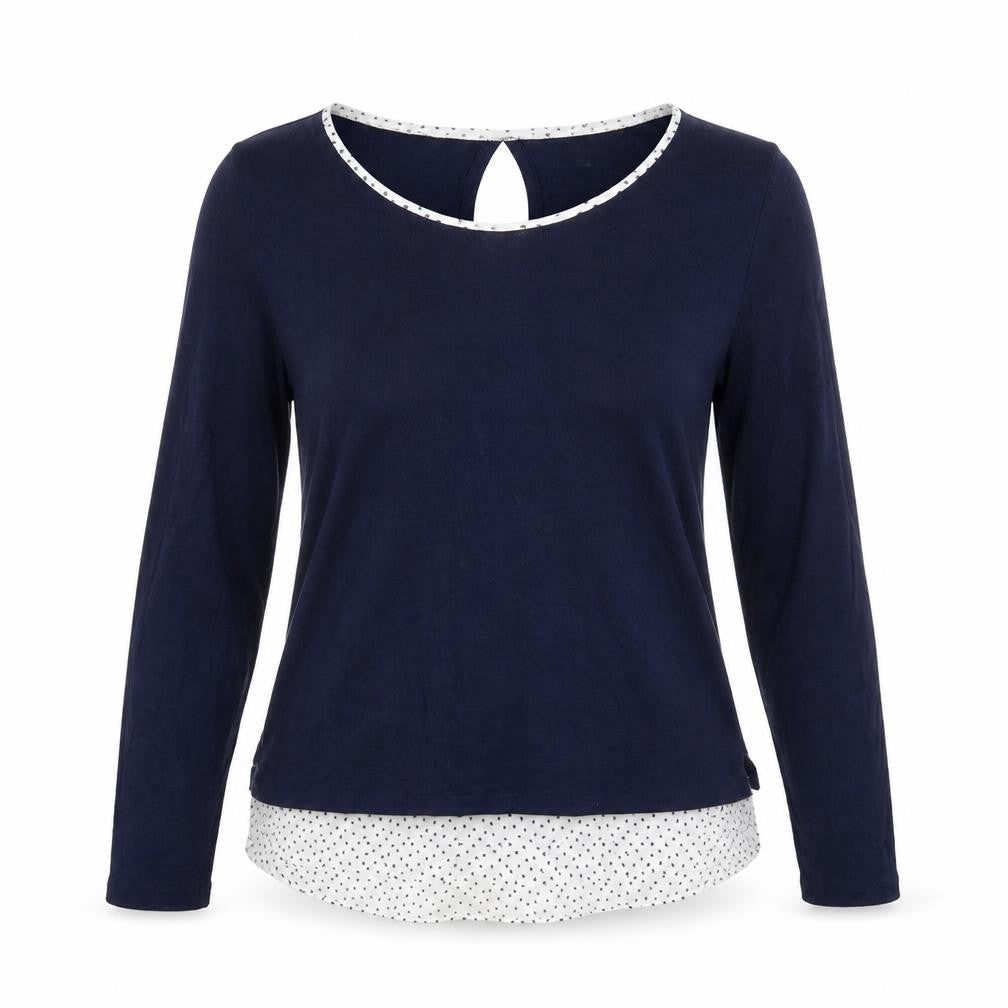 Camieu Womens Blue   Basic Blouse Size M