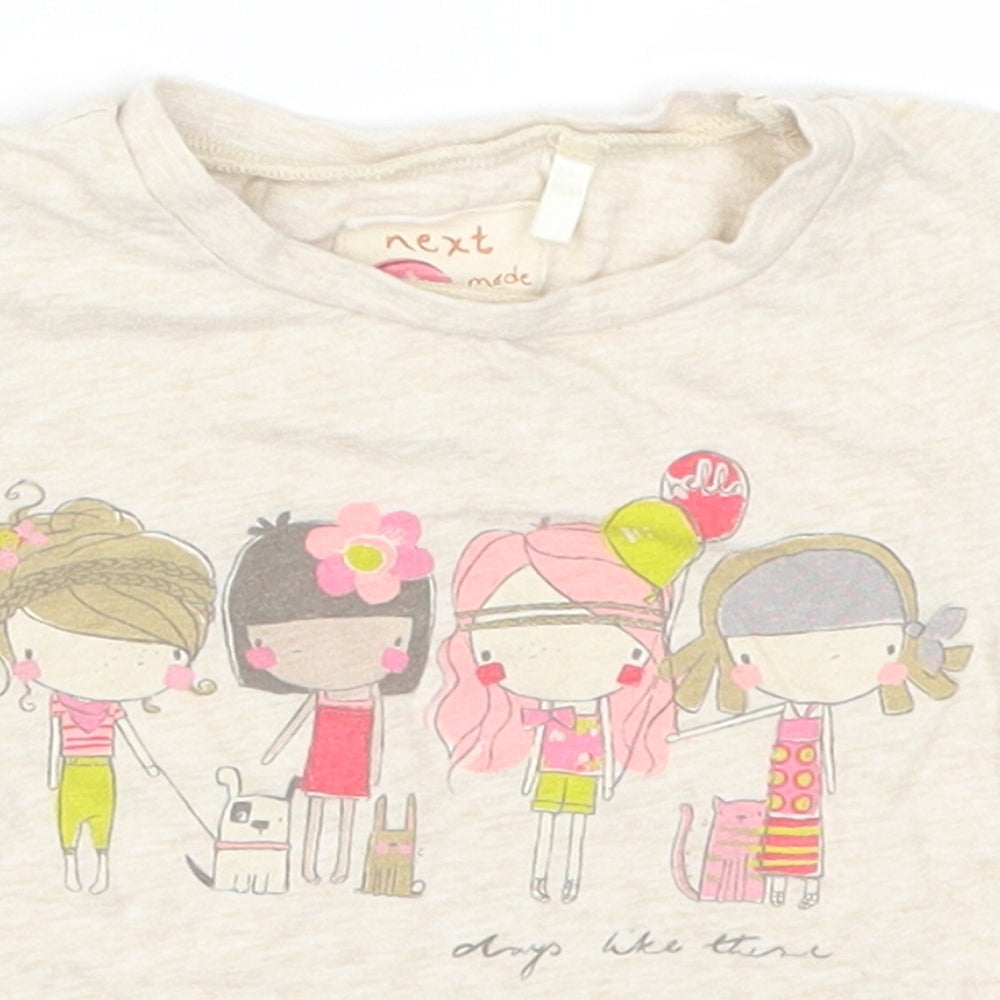 NEXT Girls Beige   Basic T-Shirt Size 3-6 Months  - Days Like These Girl Friends