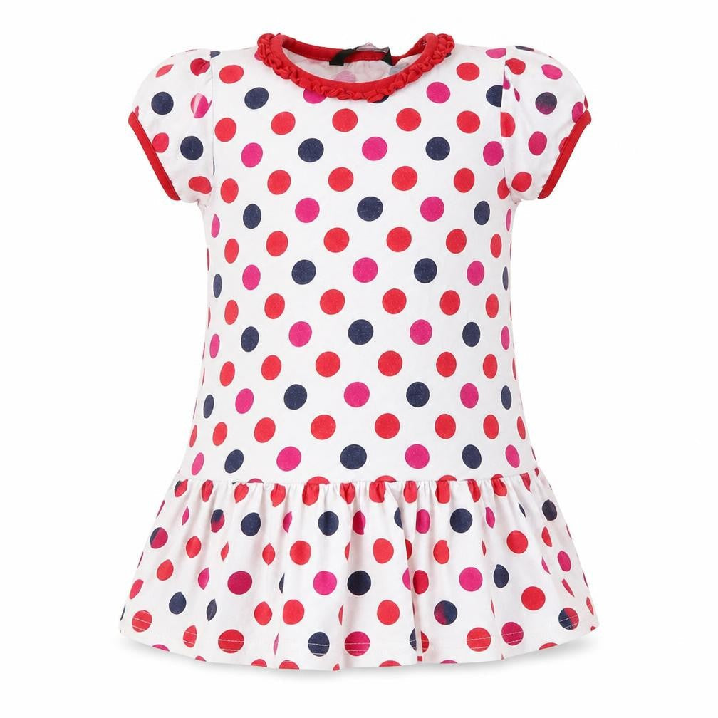 George Girls Red Polka Dot  Skater Dress  Size 18-24 Months  - Blue