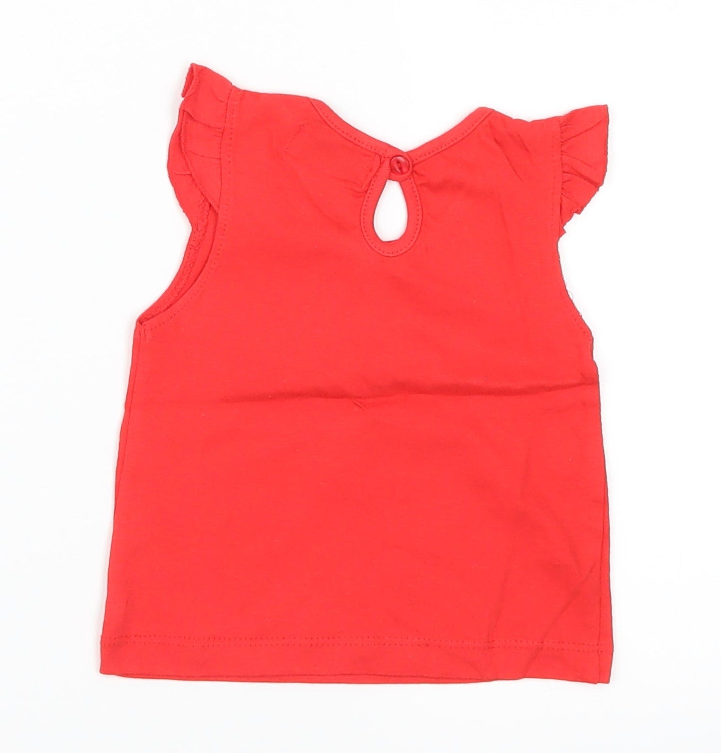 Early Days Girls Red   Basic T-Shirt Size 12-18 Months