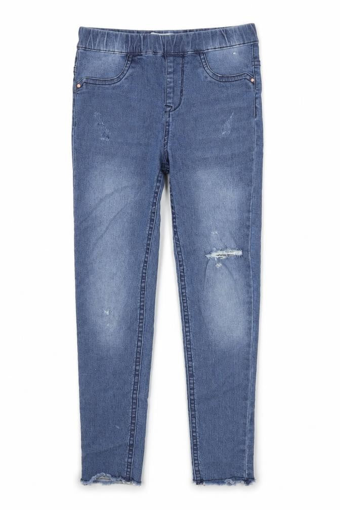 Denim Co Girls Blue  Denim Jegging Jeans Size 9-10 Years - Distressed Look