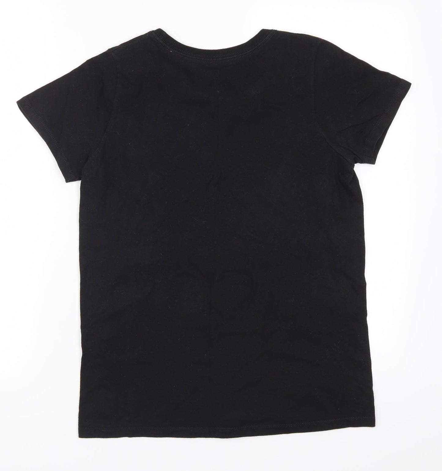 Hanes Womens Black   Basic T-Shirt Size S  - Marshmallows Can Not Fly Therefore I am a Marshmallow