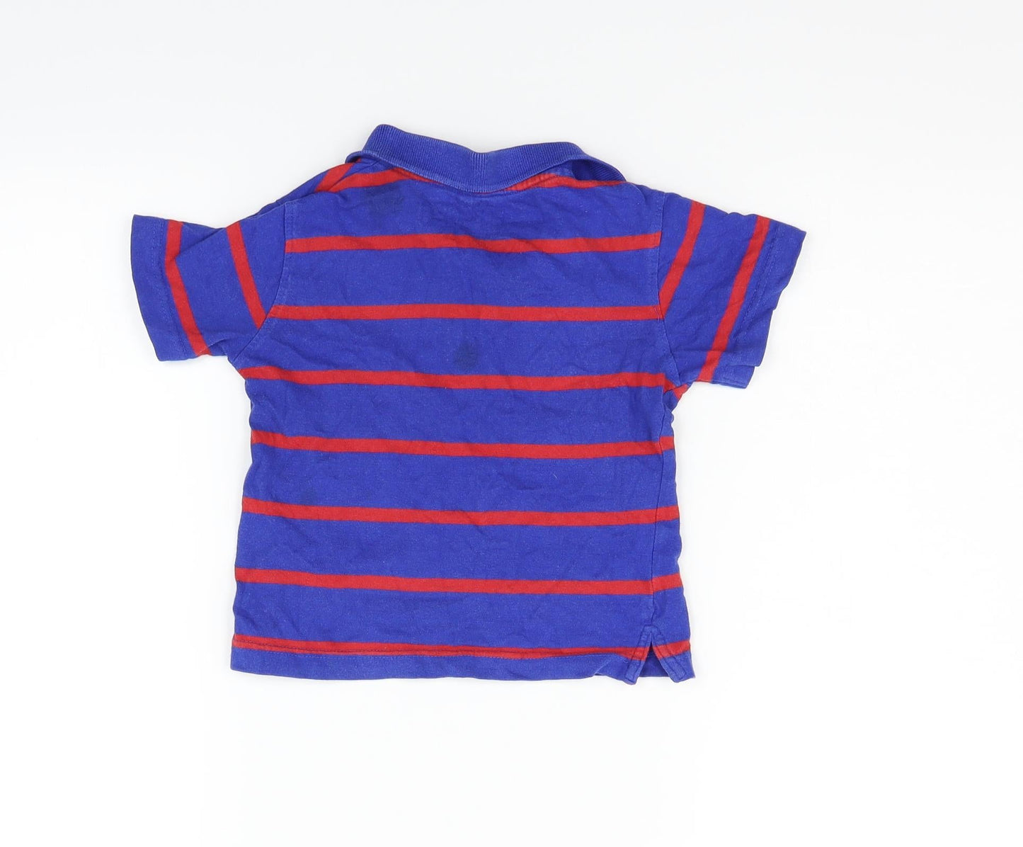 Rebel Boys Blue Striped  Basic Polo Size 2-3 Years