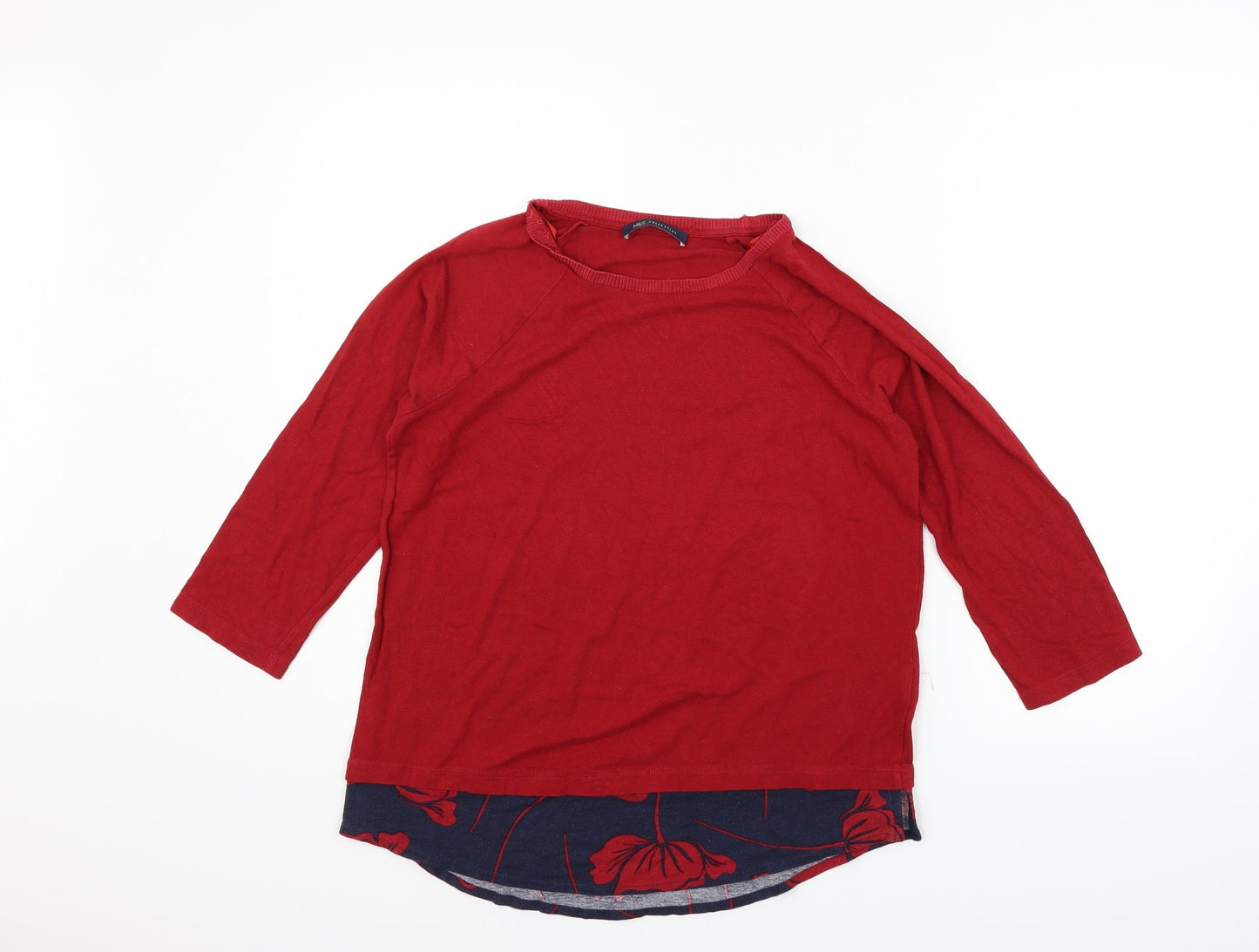 Marks and Spencer Womens Red   Pullover Jumper Size 14