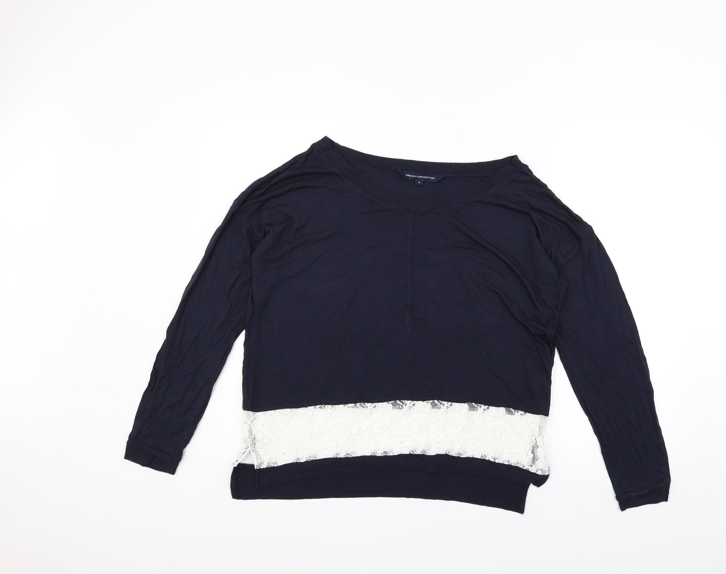 French Connection Womens Blue   Basic T-Shirt Size S