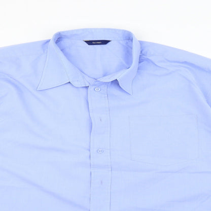 For Men Mens Blue    Button-Up Size 19
