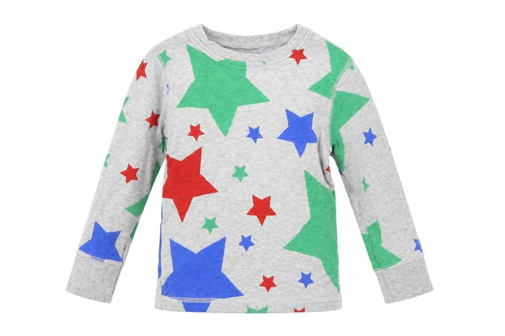 NEXT Girls Grey Geometric  Pullover Jumper Size 2 Years  - STAR