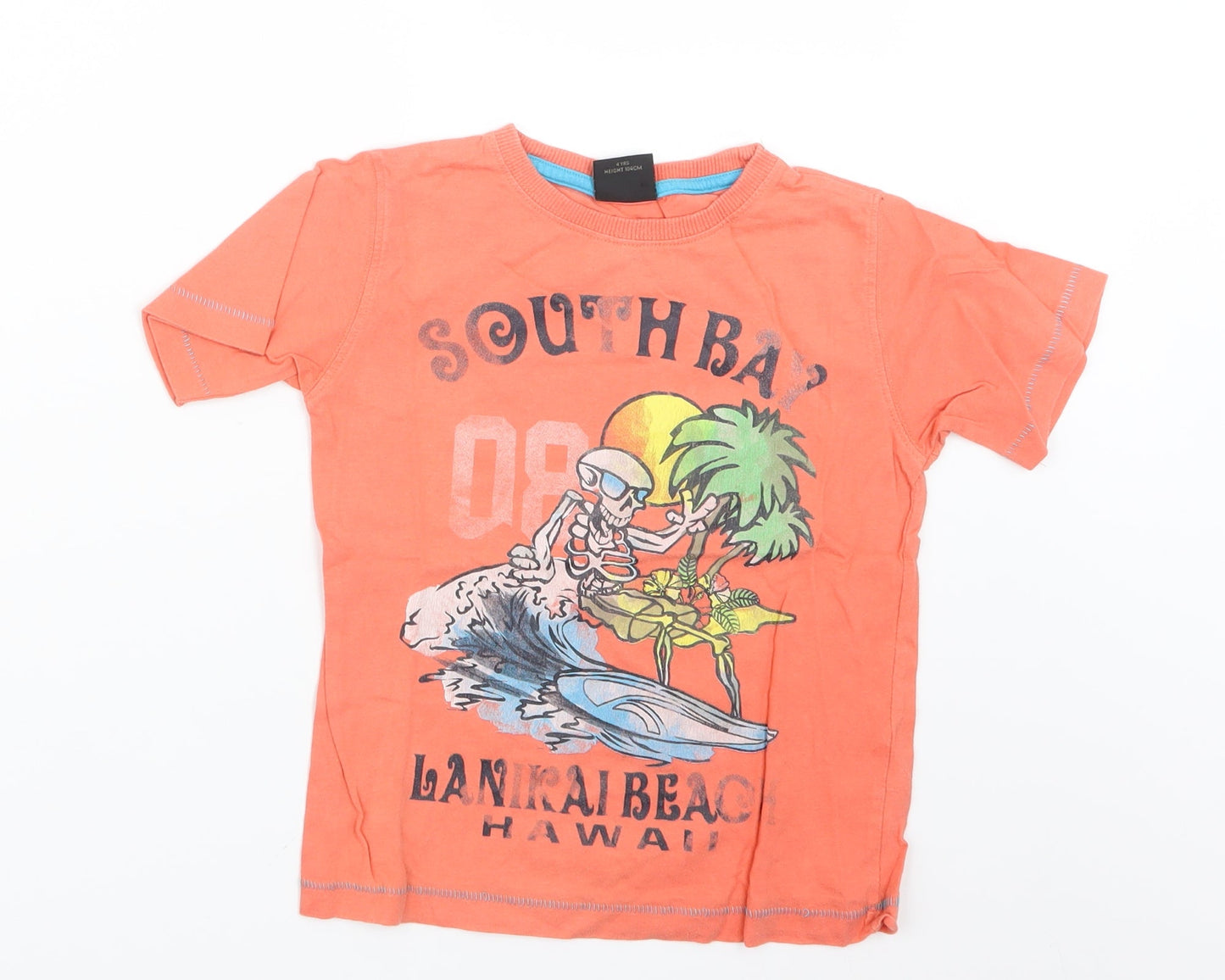 NEXT Boys Orange   Basic T-Shirt Size 4 Years