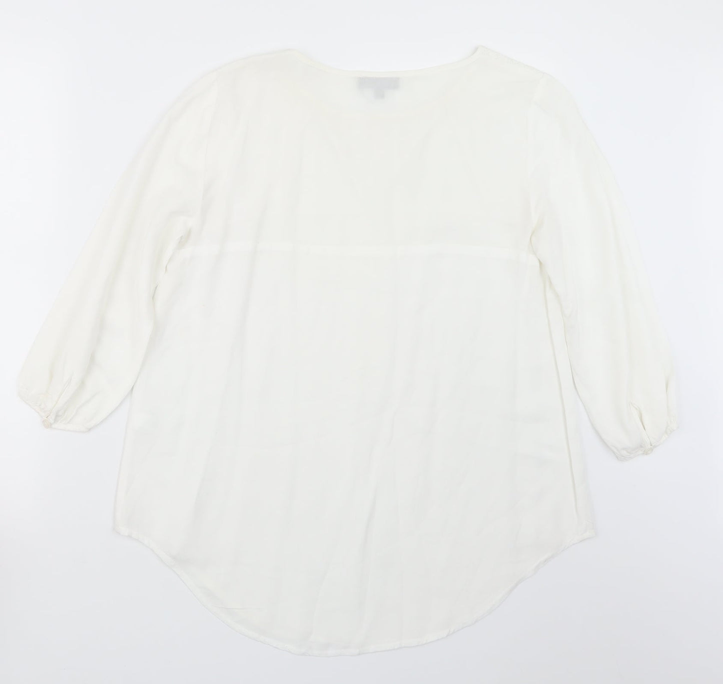 Spense Womens White   Basic Blouse Size M