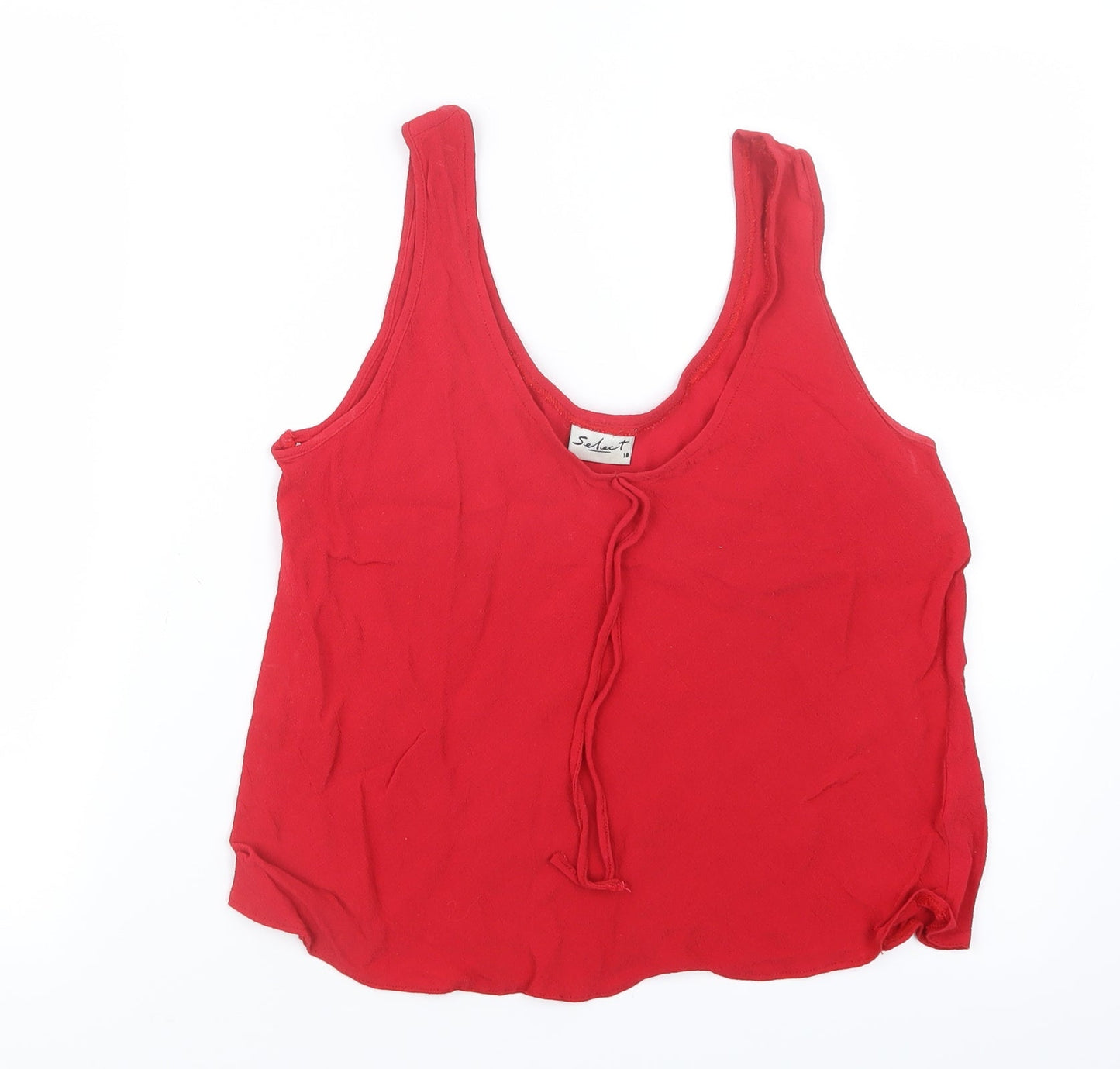 Select Womens Red   Basic Tank Size 18