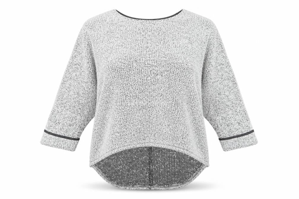 Cameo Rose Womens Grey Knit Pullover Jumper Size M
