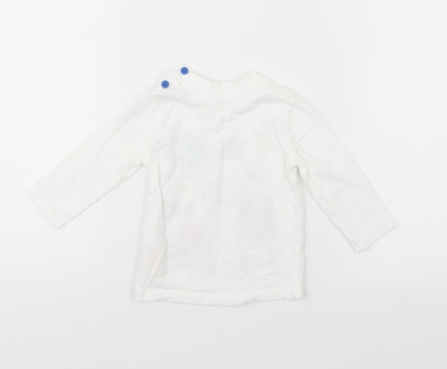 F&F Boys White   Basic T-Shirt Size 0-3 Months