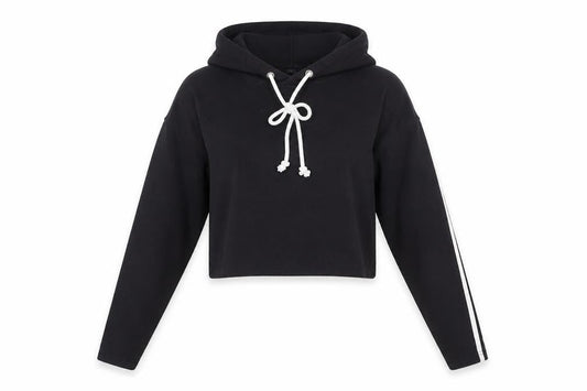 Missguided Womens Black   Pullover Hoodie Size 14  - Cropped