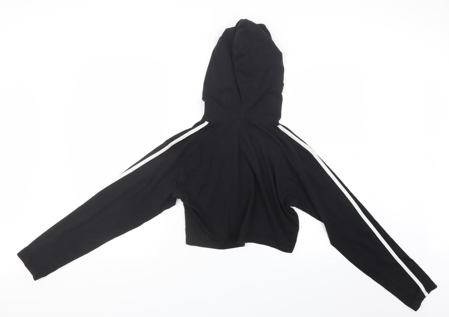 Missguided Womens Black   Pullover Hoodie Size 14  - Cropped