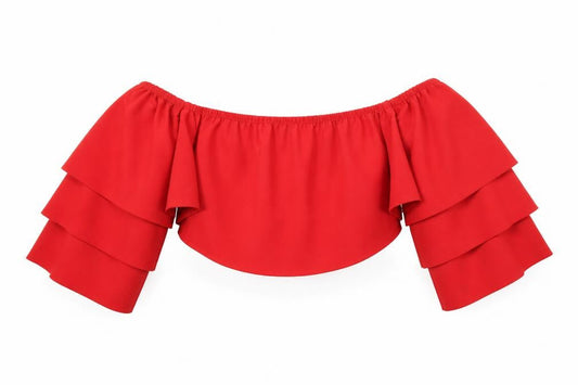 Boohoo  Womens Red   Cropped T-Shirt Size 8