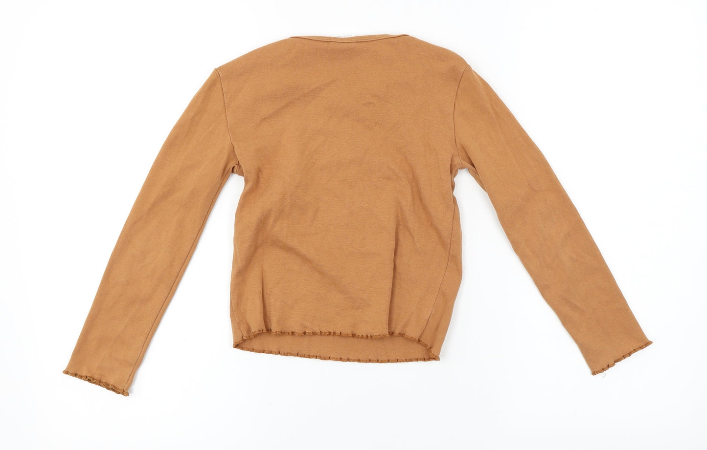 Zara  Womens Brown   Basic T-Shirt Size 8