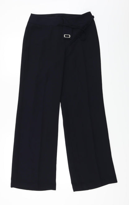 Additional front view of Principles women’s blue trousers, size UK 30, in, 27-inch leg