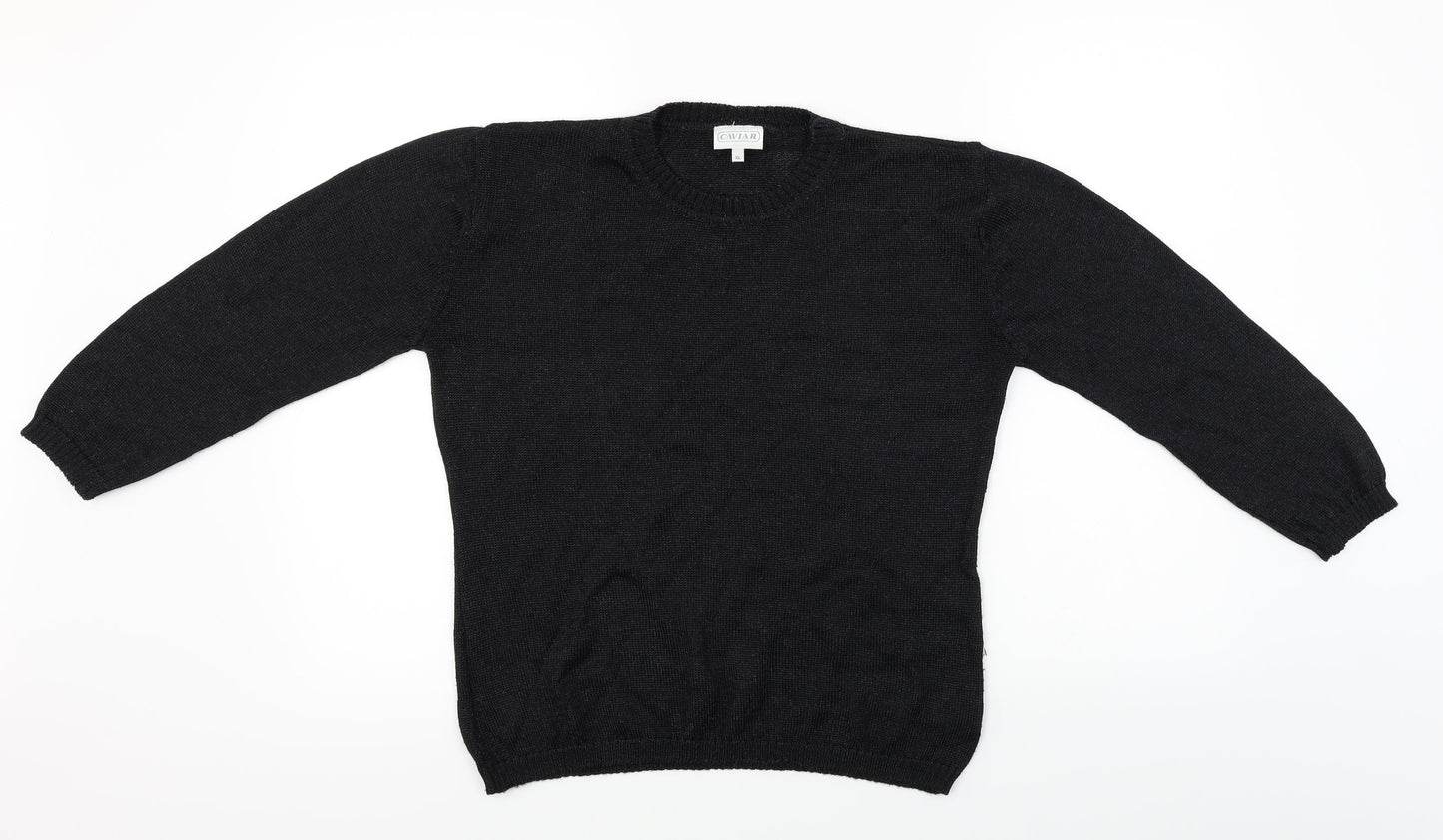 CAVIAR  Mens Black   Cardigan Jumper Size M