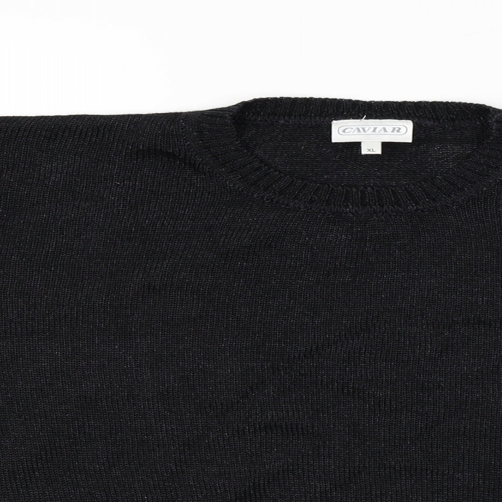 CAVIAR  Mens Black   Cardigan Jumper Size M