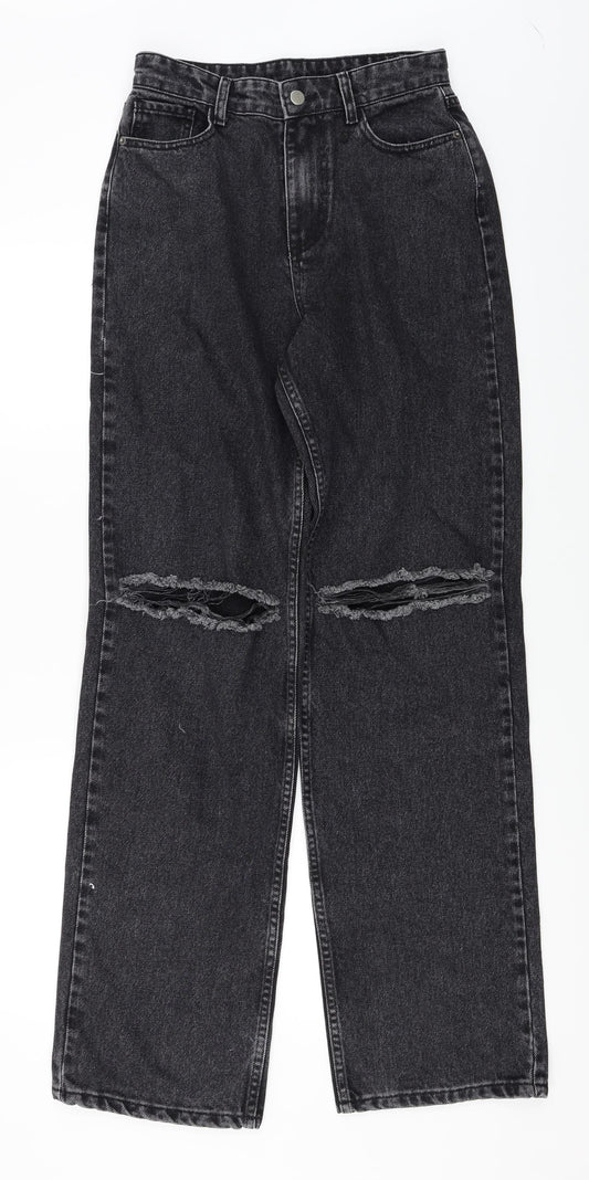 Preworn  Womens Black   Straight Jeans Size 10 L30 in