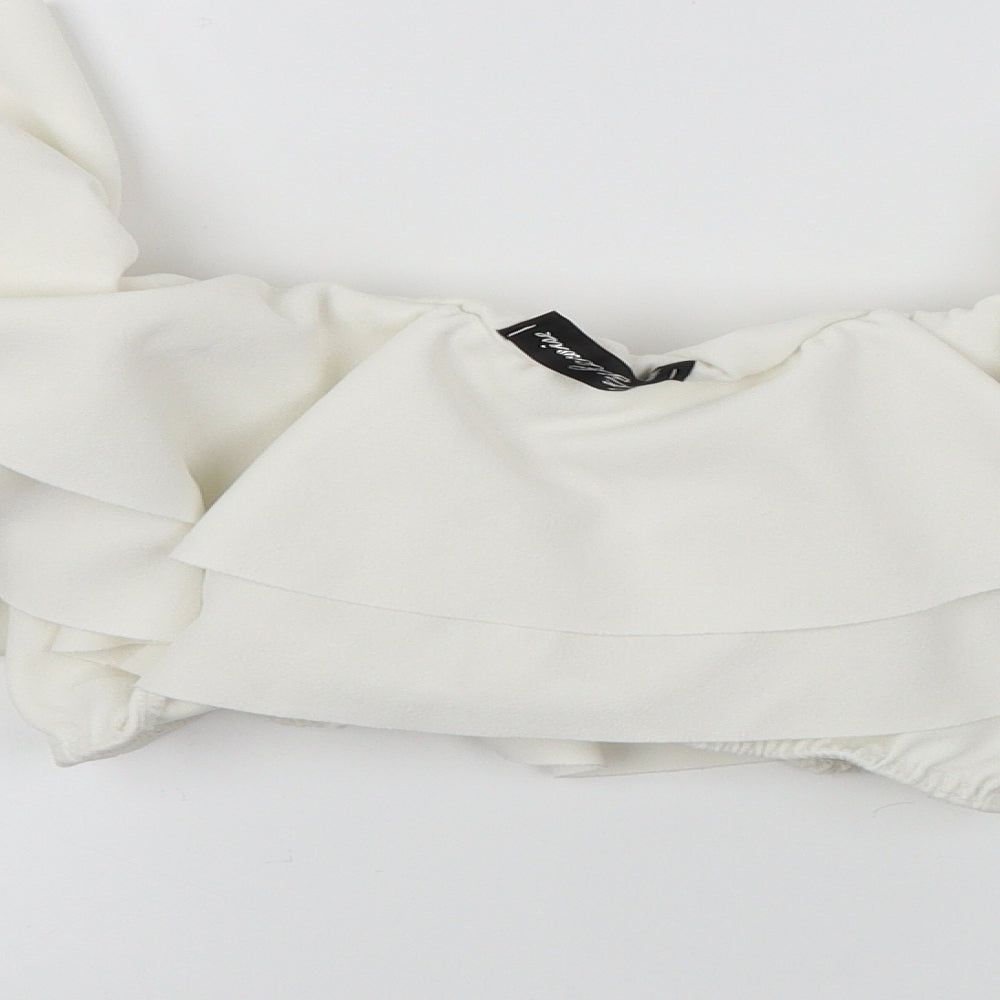 style weise Womens White   Basic Blouse Size M
