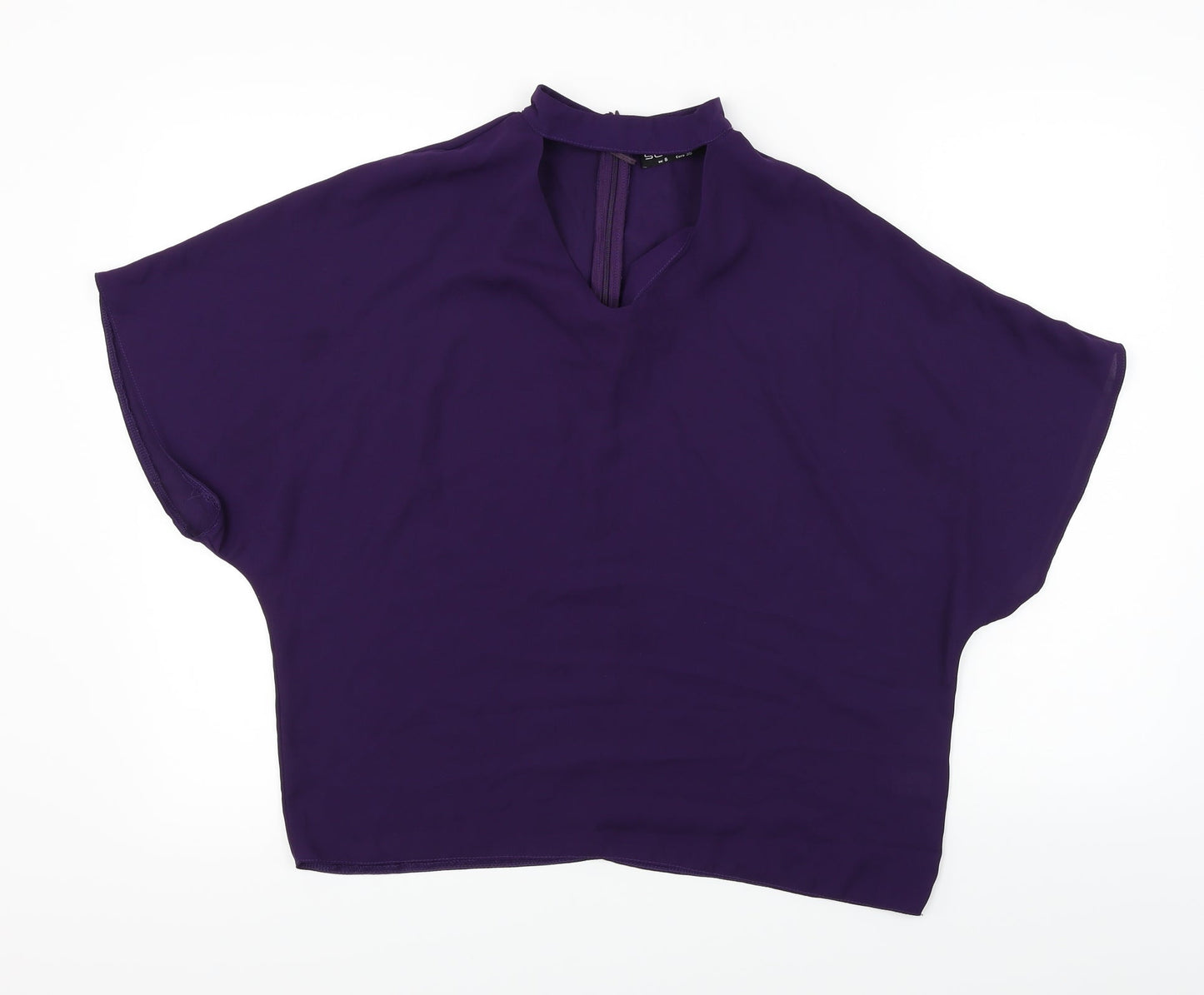 Select  Womens Purple   Basic Blouse Size 8