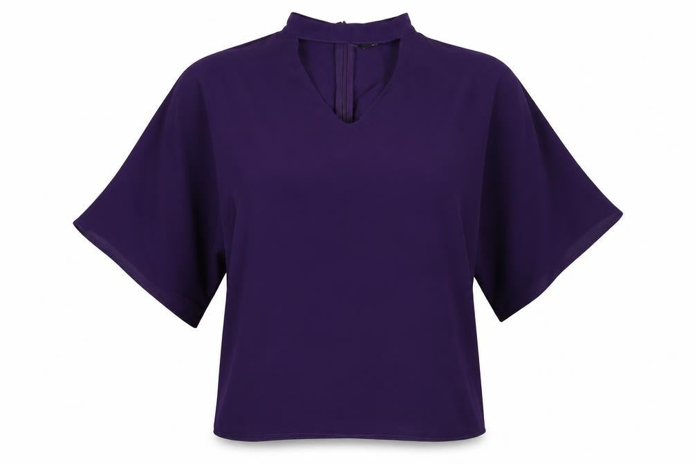 Select  Womens Purple   Basic Blouse Size 8