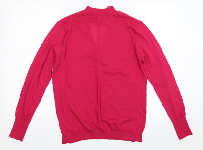 Preloved Peacocks Womens Pink   Pullover Jumper Size 12 - Back