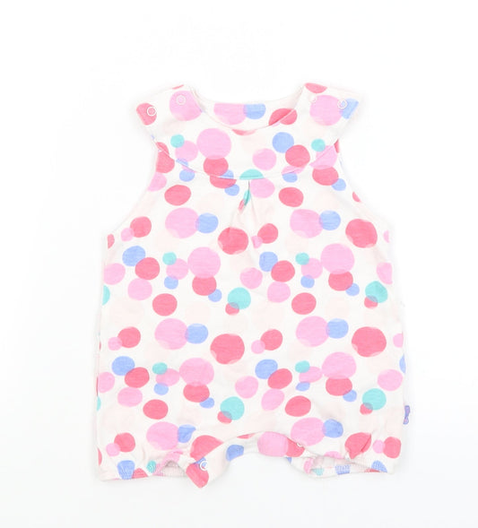 M&S Baby White Spotted  Babygrow One-Piece Size 0-3 Months