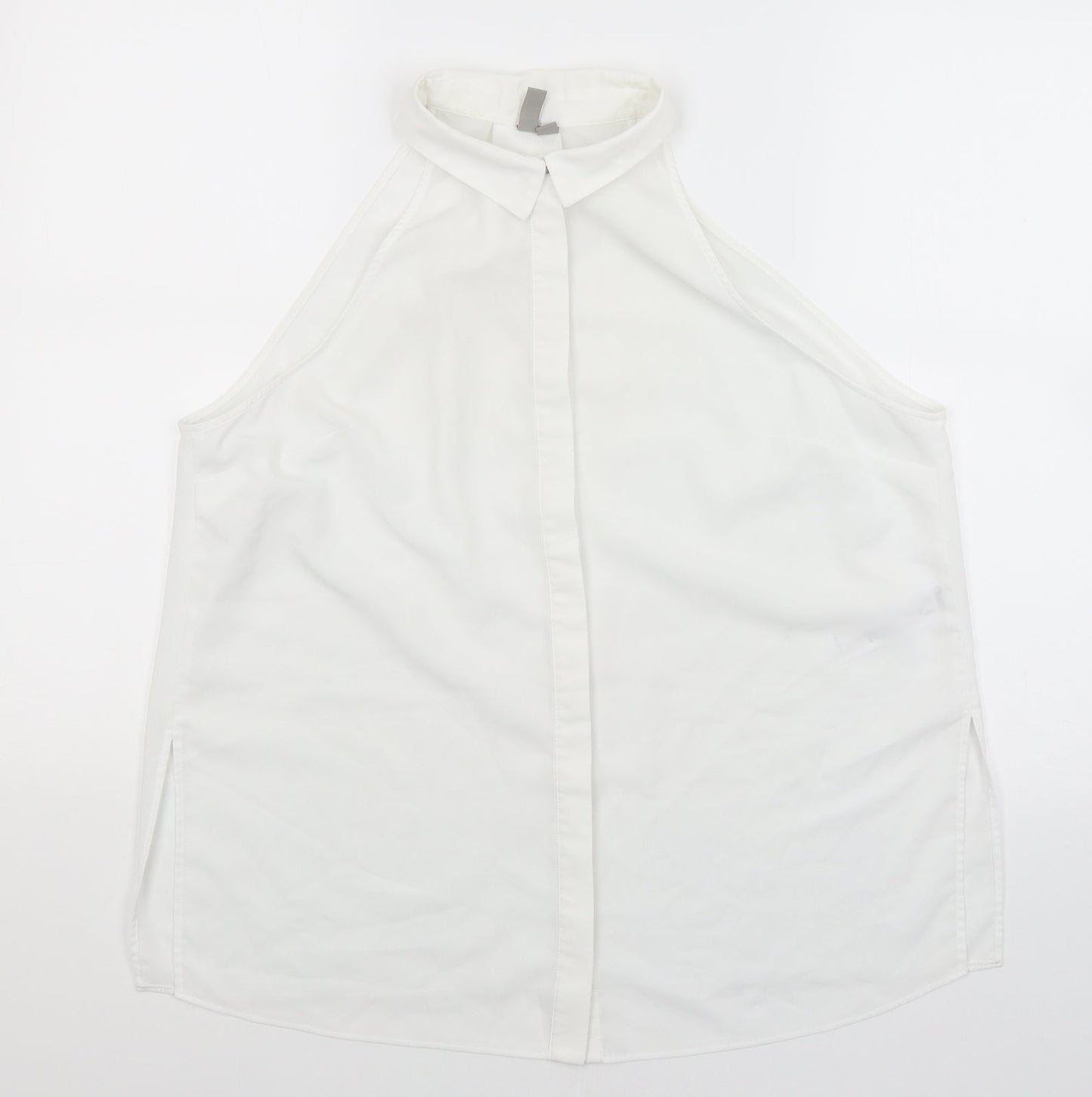 ASOS Womens White   Basic Button-Up Size 14