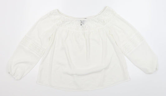 New Look Womens White   Basic Blouse Size 10