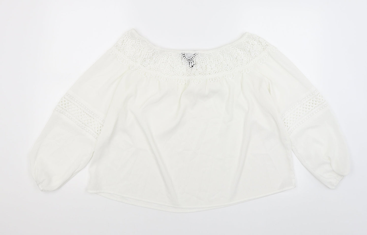 New Look Womens White   Basic Blouse Size 10