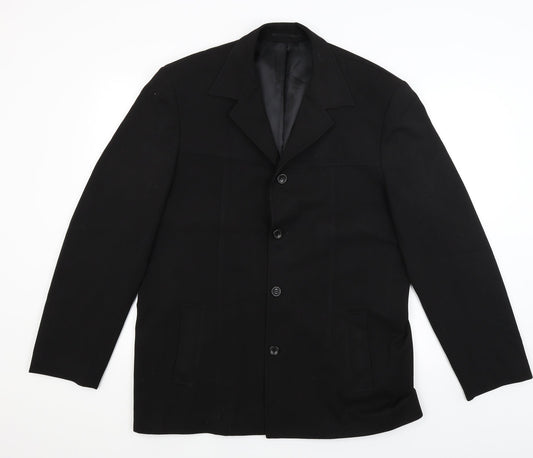 Copperstone Mens Black   Jacket Blazer Size L