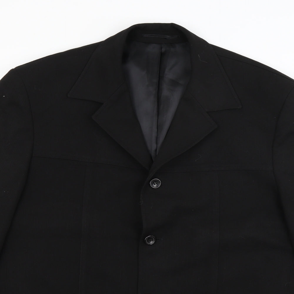 Copperstone Mens Black   Jacket Blazer Size L