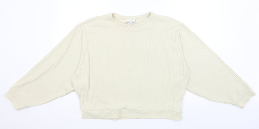 Topshop Womens Ivory   Pullover Jumper Size M